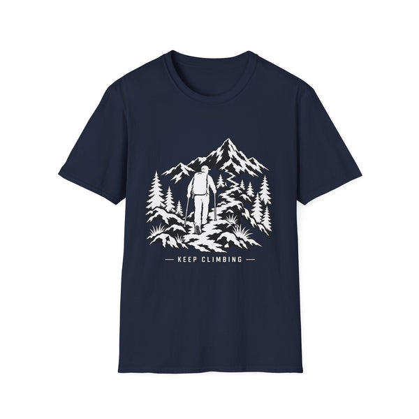 Keep Climbing Hiker T-Shirt — Mountain Adventure Tee — product view 1