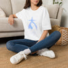 Spiritual Star Tee — Blue Halo Cross Graphic T-Shirt