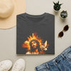 Sunflower Saint T-Shirt — Radiant Floral Religious Graphic Tee