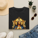 Jesus Sacred Heart T‑Shirt — Retro Saint Graphic Tee