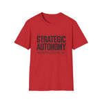 Strategic Autonomy T-Shirt — Military Stencil Graphic — product view 4
