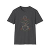Mountain Coffee T-Shirt — Scenic Cabin Sunrise Tee