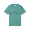 Christian Mountain T-Shirt — Cross on Peak Outdoor Faith Tee