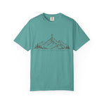 Christian Mountain T-Shirt — Cross on Peak Outdoor Faith Tee