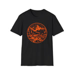 Fly Fishing Mountain T-Shirt — Retro Wilderness Tee — product view 1