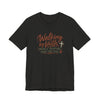 Walking by Faith T‑Shirt – “Mostly Tripping Over the Dog” Christian Dog Lover Tee