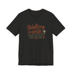 Walking by Faith T‑Shirt – “Mostly Tripping Over the Dog” Christian Dog Lover Tee