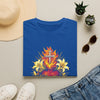 Floral Sacred Heart T-Shirt — Watercolor Cross & Roses Spiritual Tee
