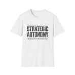 Strategic Autonomy T-Shirt — Military Stencil Graphic — product view 2