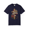 Redeemed Cross T-Shirt — Christian Faith Rose & Crown of Thorns Tee