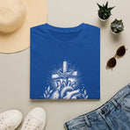 Christian Heart T-Shirt — Sacred Heart with Cross Graphic