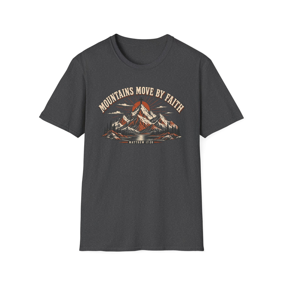 Mountains Move By Faith T-Shirt — Vintage Mountain Faith Graphic Tee