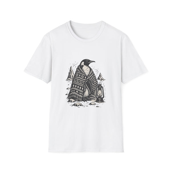 Penguin in Fair Isle Sweater T‑Shirt — Cozy Arctic Graphic Tee