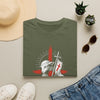 T-Shirt — Pink Brushstroke Cross Faith Graphic Tee