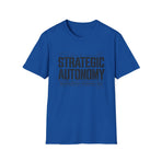 Strategic Autonomy T-Shirt — Military Stencil Graphic — product view 3
