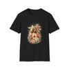 Boho Floral Skull Tee — Watercolor Day of the Dead T-Shirt