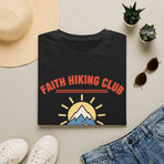 Faith Hiking Club T-Shirt — Trust the Climb Mountain Faith Tee