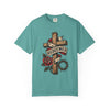 Redeemed Cross T-Shirt — Christian Faith Rose & Crown of Thorns Tee