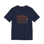 Walking by Faith T‑Shirt – “Mostly Tripping Over the Dog” Christian Dog Lover Tee