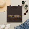 Respect the Grind Your Body Is Keeping Score motivational T-shirt product mockup