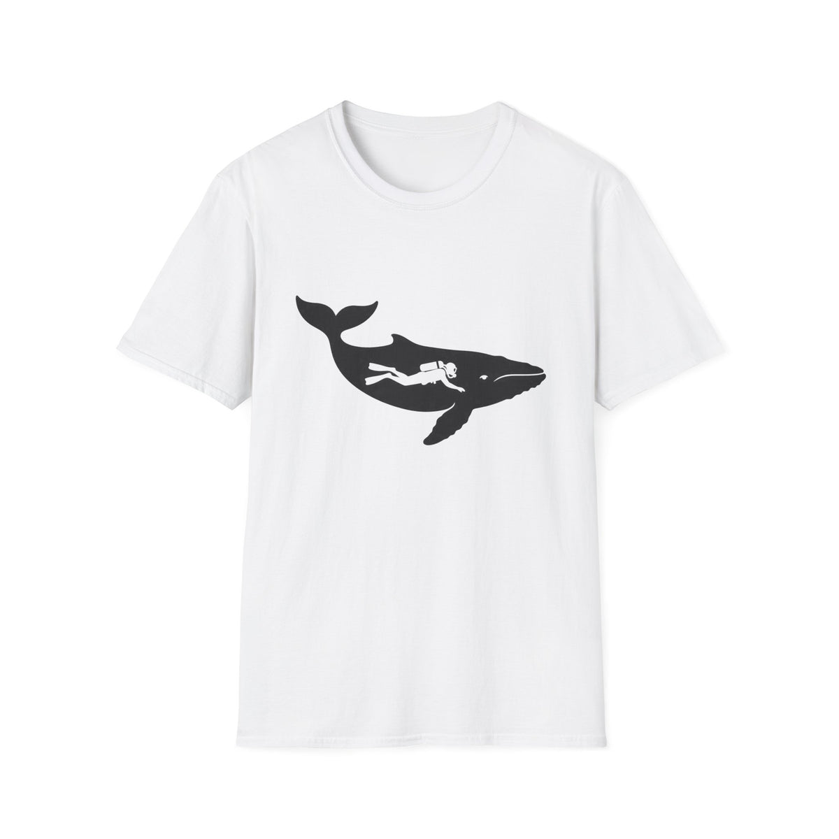 Diver and Whale Graphic T-Shirt — Ocean Adventure Tee