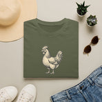 Chicken + Rice Graphic T‑Shirt — Retro Farmhouse Poultry Bowl Tee
