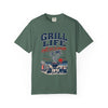 Grill Life T-Shirt — "Salt Air & Smoke" Beach BBQ Graphic Tee