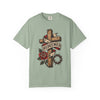 Redeemed Cross T-Shirt — Christian Faith Rose & Crown of Thorns Tee
