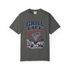 Grill Life T-Shirt — "Salt Air & Smoke" Beach BBQ Graphic Tee