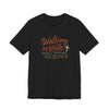 Walking by Faith T‑Shirt – “Mostly Tripping Over the Dog” Christian Dog Lover Tee