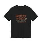 Walking by Faith T‑Shirt – “Mostly Tripping Over the Dog” Christian Dog Lover Tee