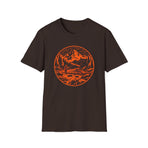 Fly Fishing Mountain T-Shirt — Retro Wilderness Tee — product view 2