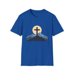 Christian Cross Mountain T-Shirt — Sunrise Faith Tee — product view 7