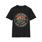 Hard Work, Easy Stories Mountain Sunset T-Shirt