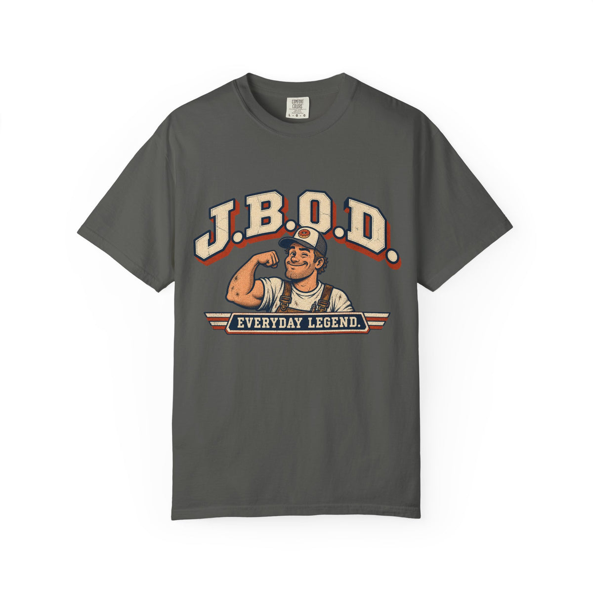 JBOD Everyday Legend T-Shirt — Retro Strongman Graphic Tee