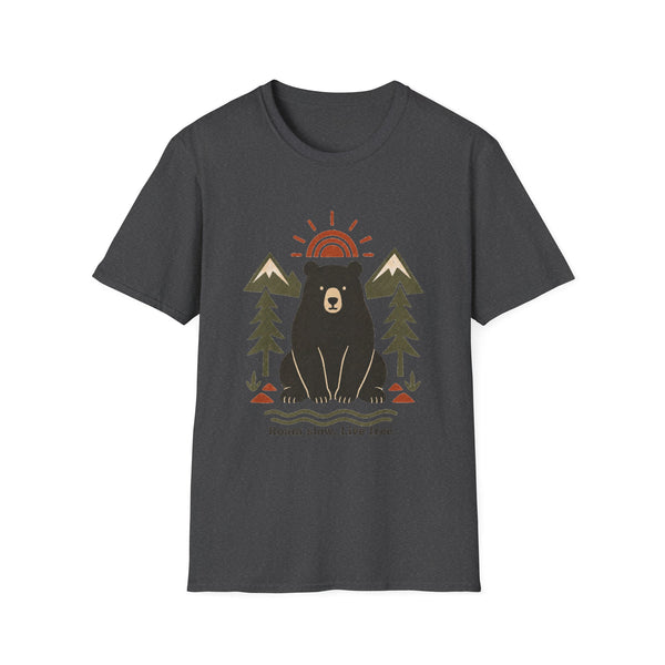 Bear Graphic T-Shirt — ‘Roam Slow, Live Free’ Outdoor Nature Tee