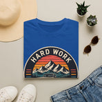 Hard Work, Easy Stories Mountain Sunset T-Shirt