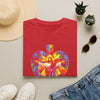 Stained Glass Jesus Heart T-Shirt — Colorful Christian Faith Tee