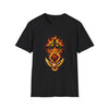 Flaming Cross T-Shirt — Fiery Religious Graphic Tee