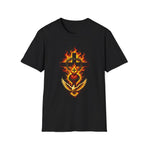 Flaming Cross T-Shirt — Fiery Religious Graphic Tee