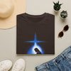 Spiritual Star Tee — Blue Halo Cross Graphic T-Shirt