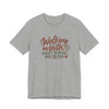 Walking by Faith T‑Shirt – “Mostly Tripping Over the Dog” Christian Dog Lover Tee