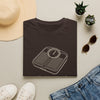 May the Calories Treat You Well bathroom scale graphic T-shirt product mockup
