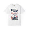 Grill Life T-Shirt — "Salt Air & Smoke" Beach BBQ Graphic Tee