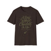 Front view of A Day Without Chocolate funny chocolate lover graphic T-shirt